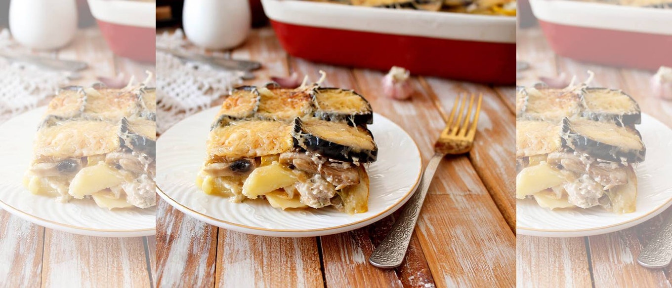 Moussaka med kartofler